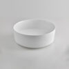 Cerazul - lavabo porcelánico sobre encimera modelo Espiga en formato circular.