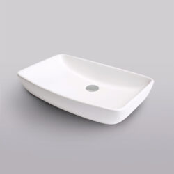 Cerazul - Lavabo rectangular sobrencimera - Fenix Blanco Mate